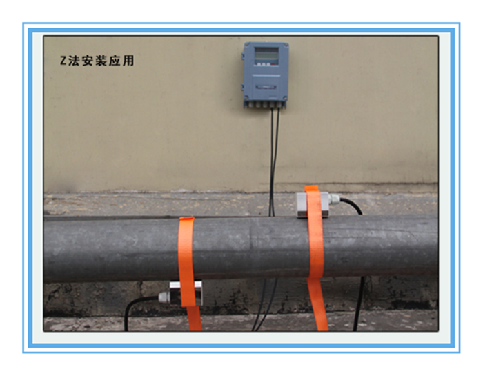 外夾式流量計Z法安裝